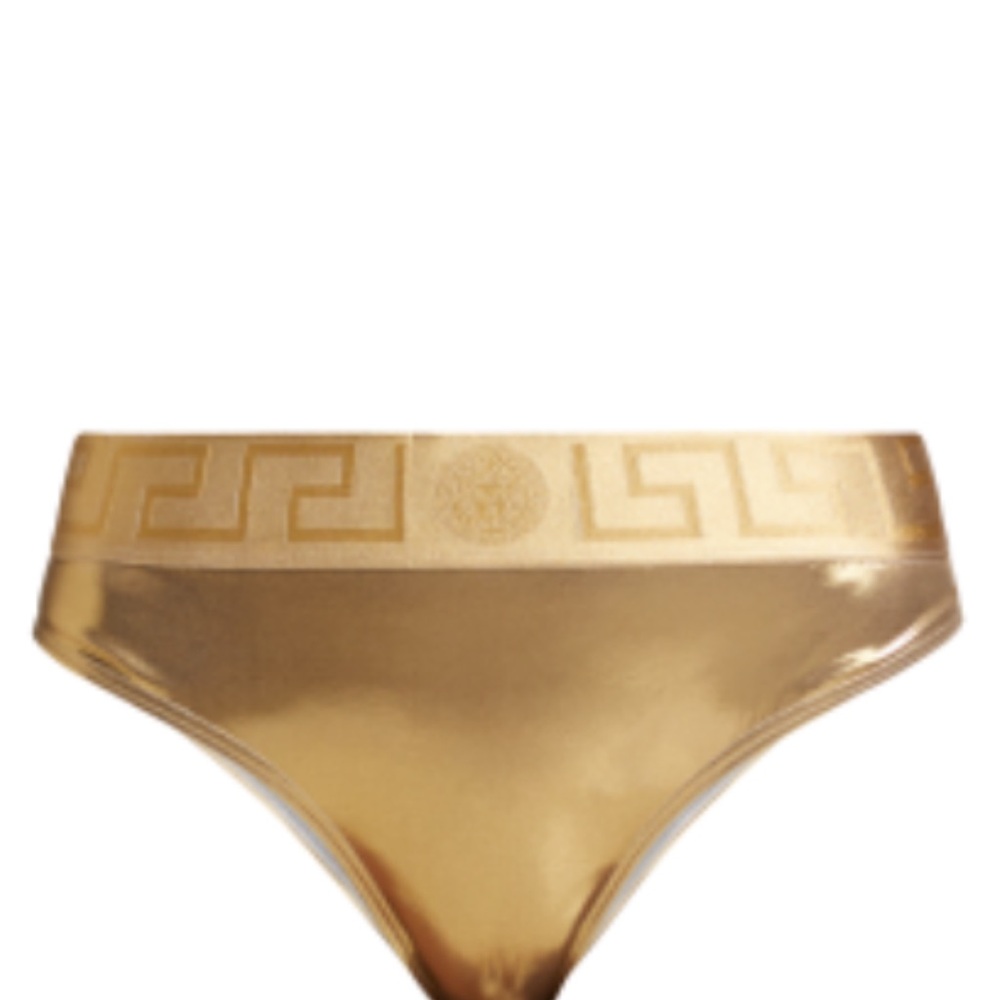 Versace Gold Metallic Underwear